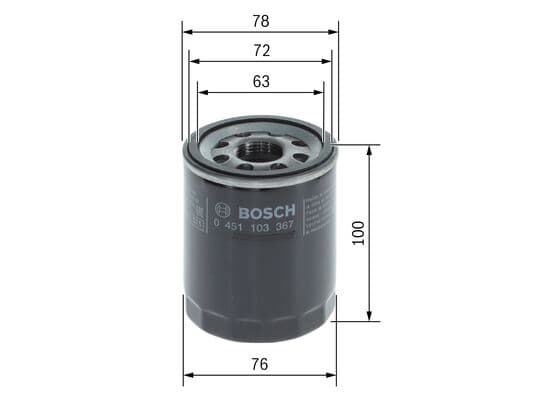Bosch P 3367 Yağ filtresi küçük görsel 5
