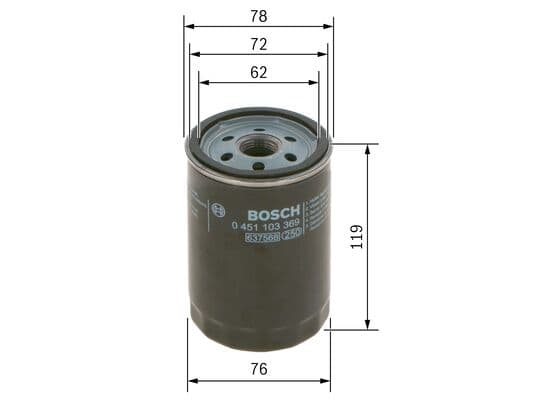 Bosch P 3369 Yağ filtresi küçük görsel 5