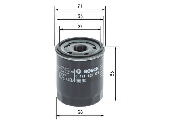 Bosch P 3372 Yağ filtresi küçük görsel 5
