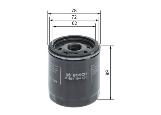 Bosch P 4026 Yağ filtresi küçük görsel 5