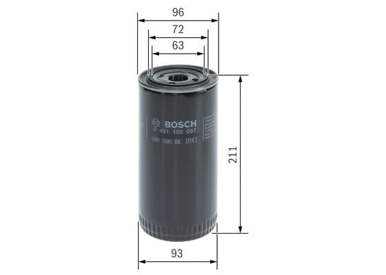 Bosch P 5067 Yağ filtresi küçük görsel 5