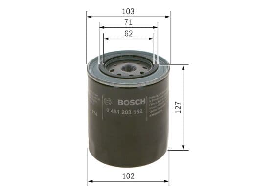 Bosch P 3152 Yağ filtresi 1