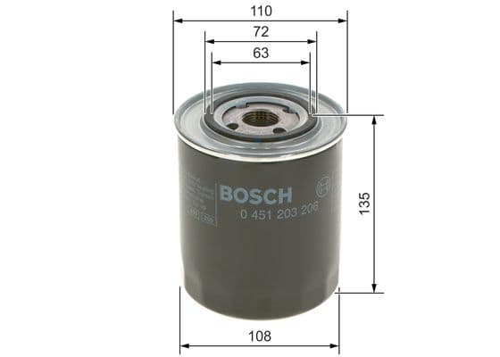 Bosch P 3206 Yağ filtresi 1