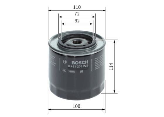 Bosch P 3223 Yağ filtresi 1