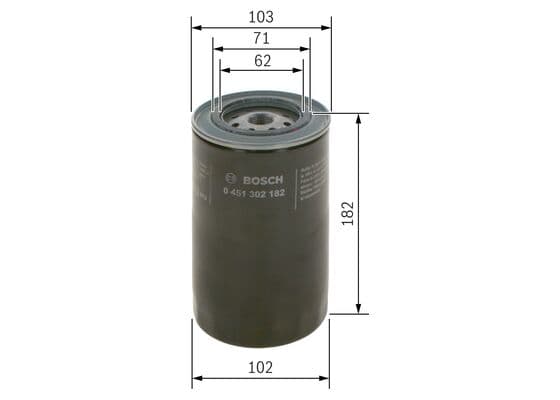 Bosch P 2182 Yağ filtresi 1