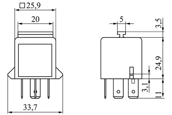 Bosch Elektrik Yedek Parça Röle, küçük- küçük görsel 7