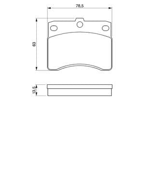 Bosch BP042 Diskli fren balatası seti; ön küçük görsel 5