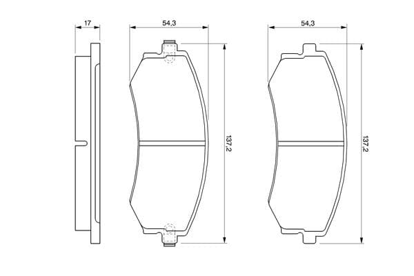 Bosch BP098 Diskli fren balatası seti; ön küçük görsel 8
