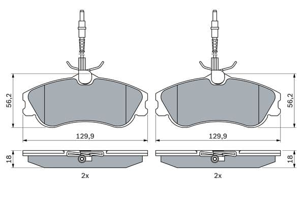 Bosch BP103 Diskli fren balatası seti; ön küçük görsel 5