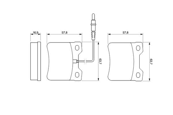 Bosch BP106 Diskli fren balatası seti; arka küçük görsel 6