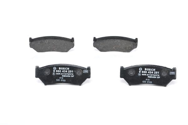 Bosch BP121 Diskli fren balatası seti; ön küçük görsel 3