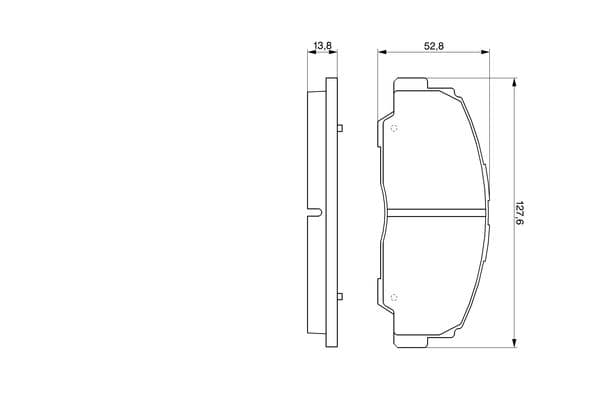 Bosch BP145 Diskli fren balatası seti; ön küçük görsel 6