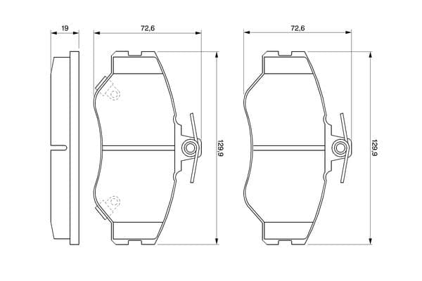 Bosch BP179 Diskli fren balatası seti; ön küçük görsel 6