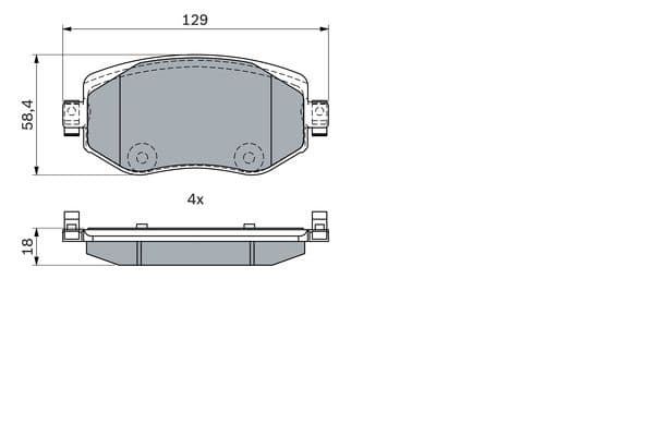 Bosch BP2350 Diskli fren balatası seti; ön küçük görsel 7