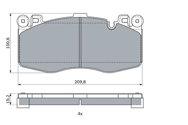 Bosch BP2295 Diskli fren balatası seti; ön küçük görsel 5