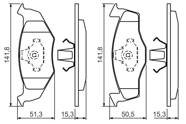 Bosch BP218 Diskli fren balatası seti; ön küçük görsel 5