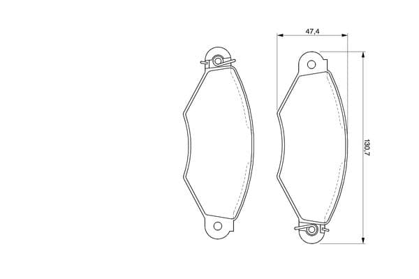 Bosch BP222 Diskli fren balatası seti; ön küçük görsel 6