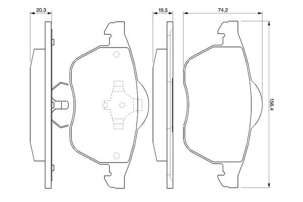 Bosch BP229 Diskli fren balatası seti; ön küçük görsel 8