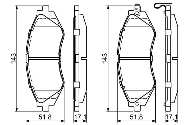 Bosch BP243 Diskli fren balatası seti; ön küçük görsel 8