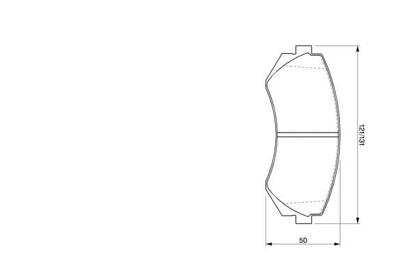 Bosch BP256 Diskli fren balatası, diskli fren balatası seti küçük görsel 7