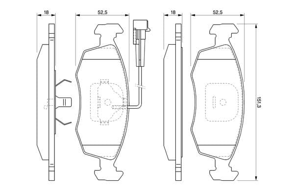Bosch BP272 Diskli fren balatası seti; ön küçük görsel 6