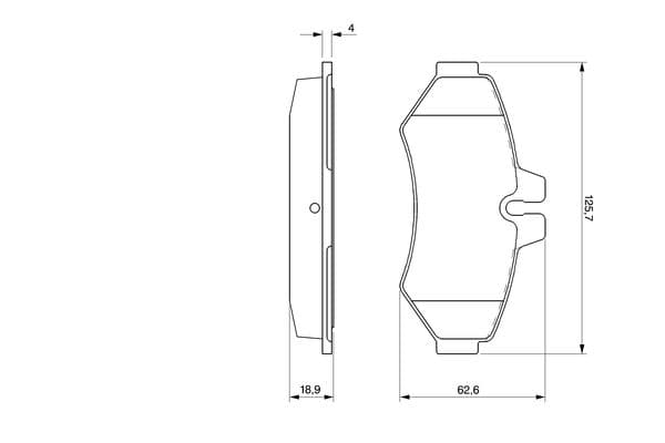 Bosch BP273 Diskli fren balatası seti; arka küçük görsel 8