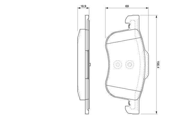 Bosch BP291 Diskli fren balatası seti; ön küçük görsel 8