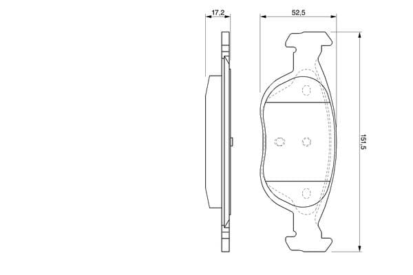 Bosch BP295 Diskli fren balatası seti; ön küçük görsel 8