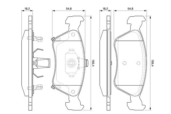Bosch BP308 Diskli fren balatası seti; ön küçük görsel 8