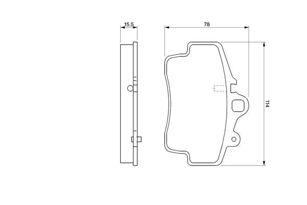 Bosch BP317 Diskli fren balatası seti; ön küçük görsel 7