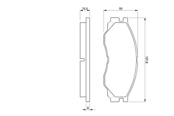 Bosch BP319 Diskli fren balatası seti; ön küçük görsel 6