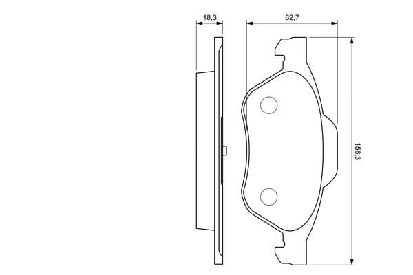 Bosch BP1004 Diskli fren balatası seti; ön küçük görsel 6