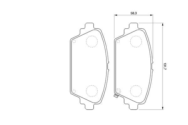 Bosch BP379 Diskli fren balatası seti; ön küçük görsel 5