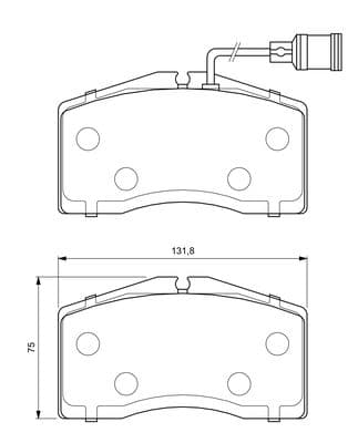 Bosch BP380 Diskli fren balatası seti; ön küçük görsel 5
