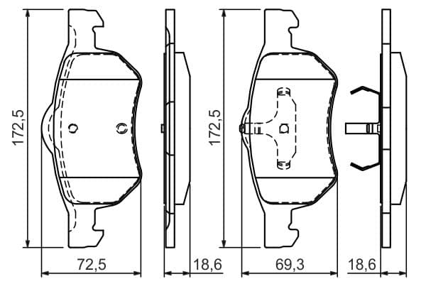 Bosch BP384 Diskli fren balatası seti; ön küçük görsel 7