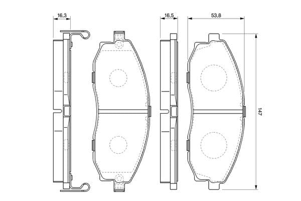 Bosch BP386 Diskli fren balatası seti; ön küçük görsel 5