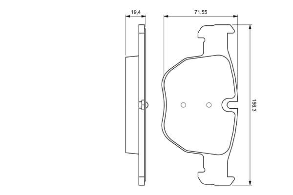 Bosch BP401 Diskli fren balatası seti; ön küçük görsel 6