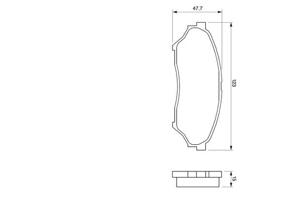 Bosch BP425 Diskli fren balatası seti; ön küçük görsel 6