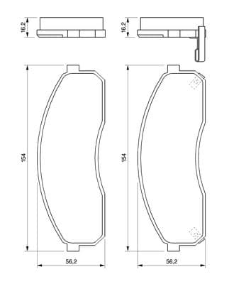 Bosch BP426 Diskli fren balatası seti; ön küçük görsel 5