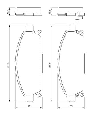 Bosch BP427 Diskli fren balatası seti; ön küçük görsel 5