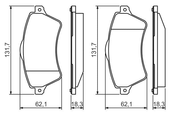 Bosch BP432 Diskli fren balatası seti; ön küçük görsel 8