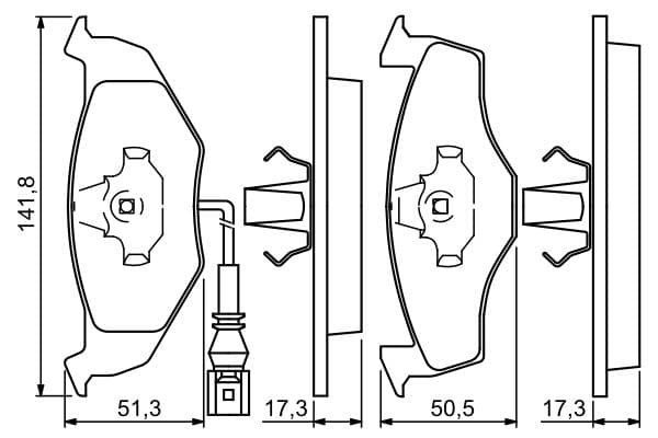 Bosch BP434 Diskli fren balatası seti; ön küçük görsel 5