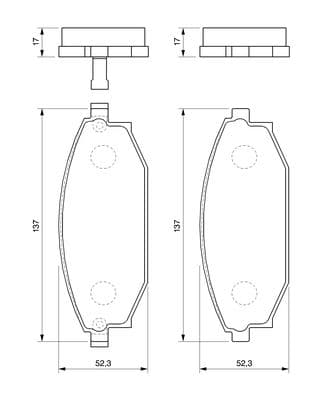Bosch BP438 Diskli fren balatası seti; ön küçük görsel 5