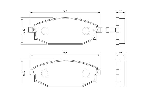 Bosch BP438 Diskli fren balatası seti; ön küçük görsel 6