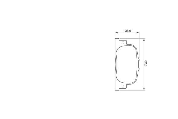 Bosch BP441 Diskli fren balatası seti; arka küçük görsel 7