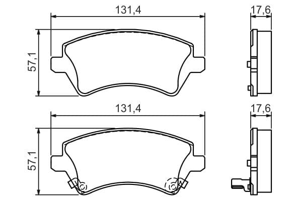 Bosch BP445 Diskli fren balatası seti; ön küçük görsel 6
