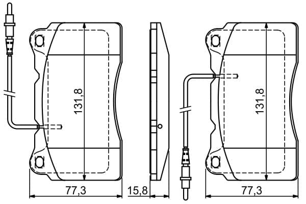Bosch BP447 Diskli fren balatası seti; ön küçük görsel 5