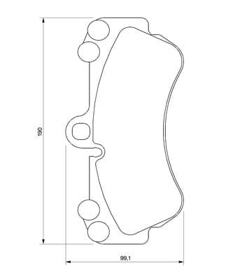 Bosch BP449 Diskli fren balatası seti; ön küçük görsel 6