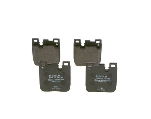 Bosch BP2413 Diskli fren balatası seti; arka küçük görsel 3