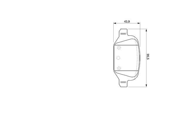 Bosch BP463 Diskli fren balatası seti; arka küçük görsel 6